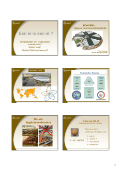 Een ei is een ei ?