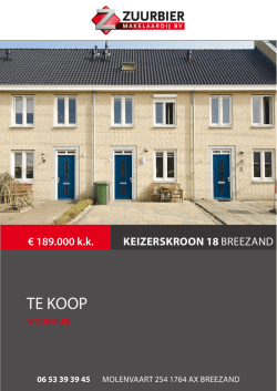 Download de brochure - Zuurbier Makelaardij