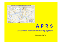 "APRS : Automatic Position Reporting System" (voordracht door