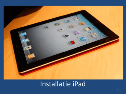 Handleiding installatie Ipad Mollerlyceum 2014