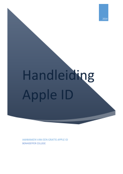 Gratis Apple ID aanmaken - Geessinkweg