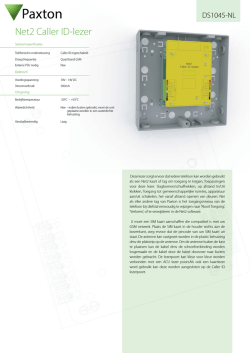 DS1045 Net2 Caller ID-lezer