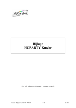 Bijlage HCPARTY