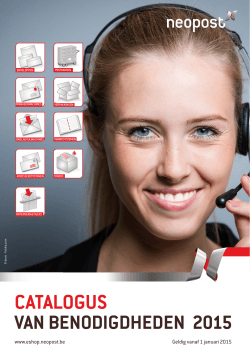 CATALOGUS - Neopost BE
