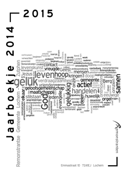 J aarboekje 2 0 1 4 2 0 1 5 - Remonstrantse Broederschap