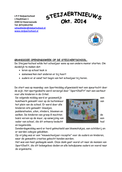 J.P.F Steijaertschool J.Haydnlaan 1 2394 GJ Hazerswoude Tel