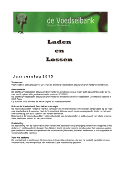 J a a r v e r s l a g  2 0 1 3