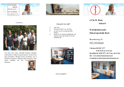 J.Chr.M. Boek, huisarts Praktijkinformatie Huisartspraktijk Boek