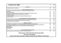 Consular Fees - new format