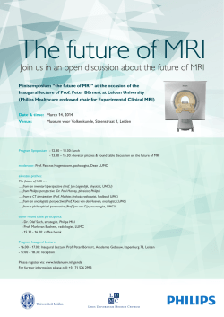 Join us in an open discussion about the future of MRI
