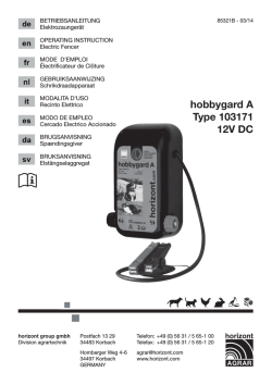 hobbygard A Type 103171 12V DC