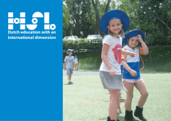 Dutch education with an international dimension