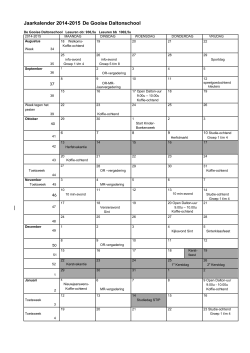 jaarkalender PDF - De Gooise Daltonschool