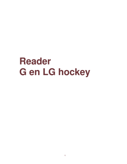 Reader G en LG hockey