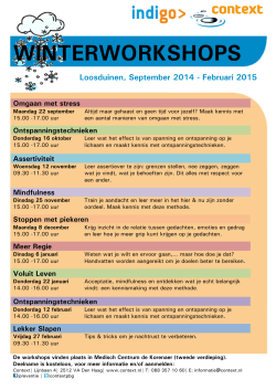 Winterworkshops MC de Korenaer 2014 - Loosduinen