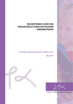 jk Pedagogenplatform Kindercentra