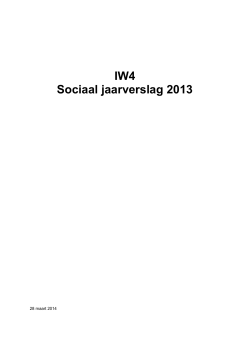 Download het sociaal jaarverslag van 2013