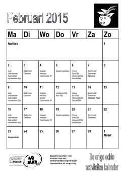Kalender Februari