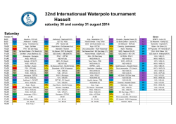 Download het wedstrijdschema