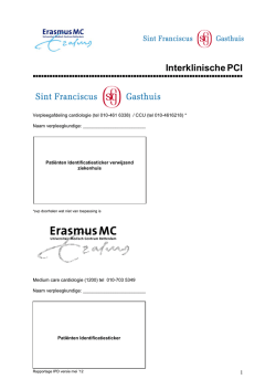 Interklinisch Pati&euml;nten Dossier
