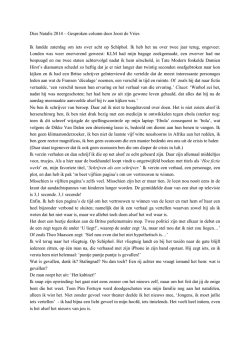 Dies Natalis 2014 – Gesproken column door Joost de Vries Ik