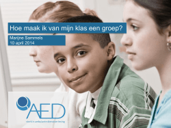Hoe maak ik van mijn klas een groep?