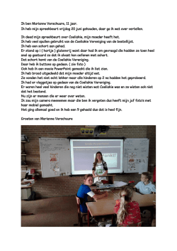 Ik ben Marianne Verschuure, 11 jaar. Ik heb mijn spreekbeurt vrijdag