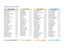 Indeling ZoZ-‐D 16, 23 en 30 november Philipine