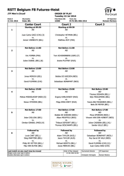 ITF Tournament Planner
