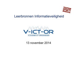 Informatiebeveiliging - Leerbronnen - Frederik Leyssens - V-ict-or