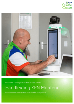 Handleiding KPN Monteur