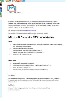 Microsoft Dynamics NAV ontwikkelaar