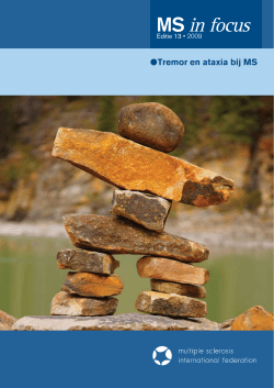 Tremor en ataxia bij MS - Multiple Sclerosis International Federation
