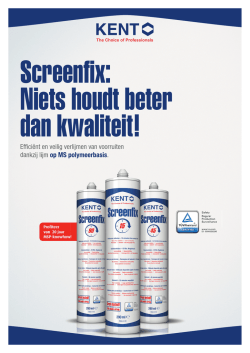Effici&euml;nt en veilig verlijmen van voorruiten dankzij lijm op MS
