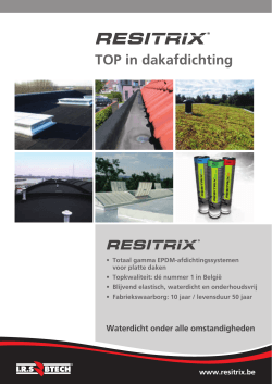 Resitrix®, top in dakafdichting