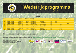 Kijk voor afgelaste wedstrijden op www.vvspaubeek.nl Bij algehele