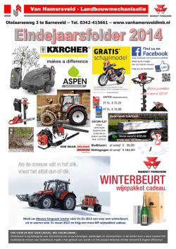 Eindejaarsfolder 2014