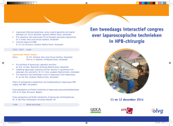 Een tweedaags interactief congres over laparoscopische