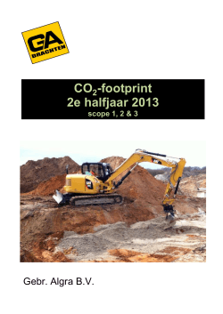 CO 2 -footprint 2013 2e half jr.