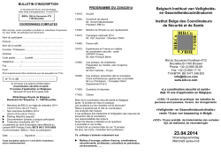 folder studiedag-séminaire BIB.Co 23-04-2014