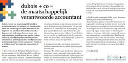dubois + co = de maatschappelijk verantwoorde accountant