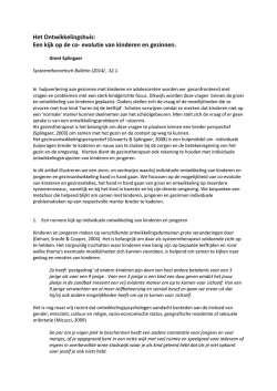 Het Ontwikkelingshuis: Een kijk op de co- evolutie van
