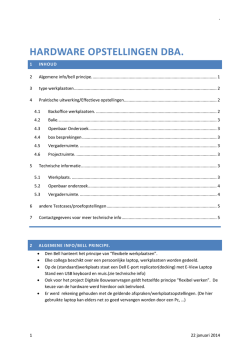 HARDWARE OPSTELLINGEN DBA.