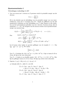 Quantummechanica 1