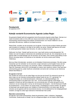 Katwijk versterkt Economische Agenda Leidse - VNO
