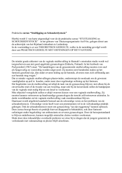 Uitleg cursus Stuitligging en schouderdystocie - PDF