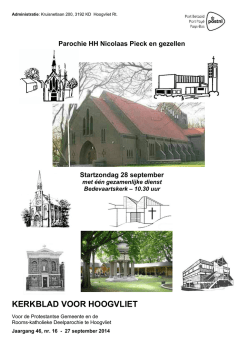 Jaargang 46, nr. 16 26 september 2014