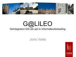 G@LILEO GIS bij stad Leuven