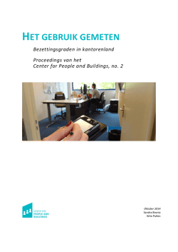 HET G EBRU UIK G GEM METE EN - Center for People and Buildings