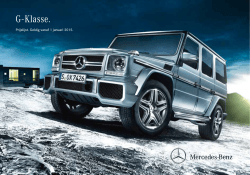 Prijslijst G-Klasse Terreinwagen (PDF) - Mercedes-Benz